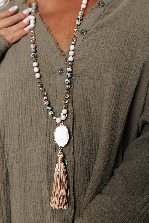 Timely Reminder Semi Precious Necklace Image - 3