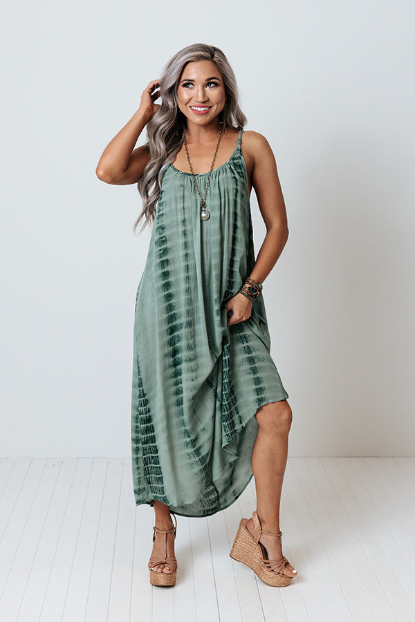 Tropical Breeze Tie Dye Midi