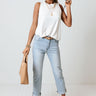 The Beta High Waist Jean In Light Wash Image - 1