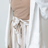 Splendid Summer Stripe Shorts In Warm Taupe Image - 1