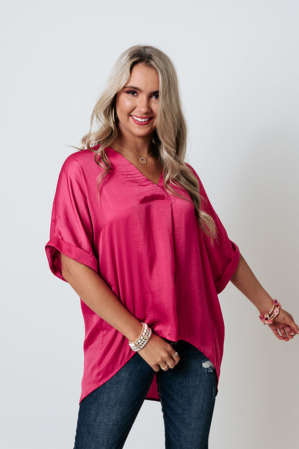 Honey Sweet Shift Top In Rose
