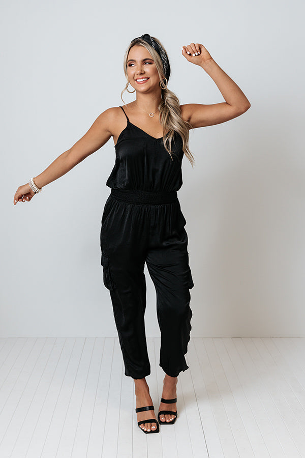 Overlooking Venice Jumpsuit In Black Image - 2