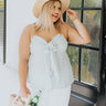 Summer Escape Gingham Tank In Pear Curves Image - 1