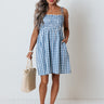 Waterloo Gingham Dress In Blue Image - 1
