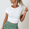 Hit The Gym Tee in White Image - 1
