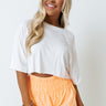 Fitness Forever Crop Top In White Image - 1