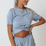 Refined Feelings Crop Top in Airy Blue Image - 1