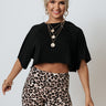 Fitness Forever Crop Top In Black Image - 1