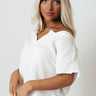 Suddenly In Love Shift Top In White Image - 1