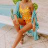 Tikis Please Floral Tankini in Marigold Image - 1