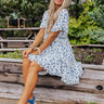 Certified Sweet Floral Babydoll Dress In White Image - 1