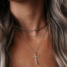 Keep Moving Layered Necklace In Silver Image - 1
