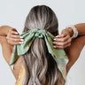 Sandy In Seychelles Scrunchie In Sage Image - 1
