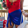 Swim Up Bar Mesh Cover Up in Royal Blue Image - 1