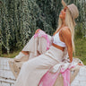 The Nirvana High Waist Linen Pants In Natural Image - 1