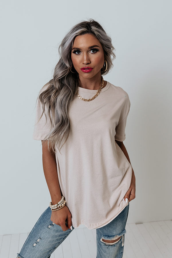 Renew My Love Shift Tee In Birch Image - 1