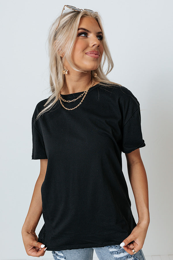 Renew My Love Shift Tee In Black Image - 2