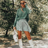 Feeling My Best Floral Skirt In Pear Image - 1