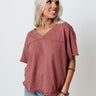 Down To the Wire Shift Top In Rustic Rose Image - 1