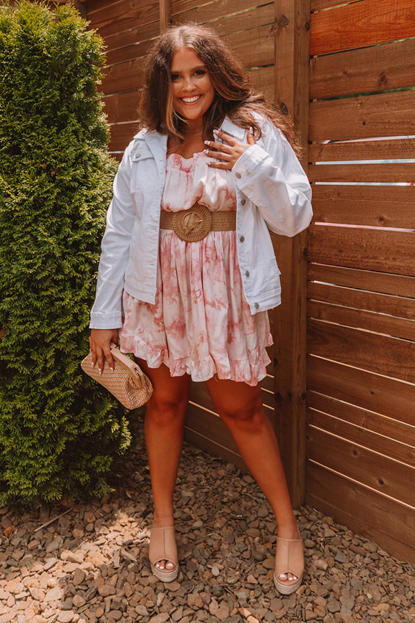 The Harlee Distressed Denim Jacket Curves
