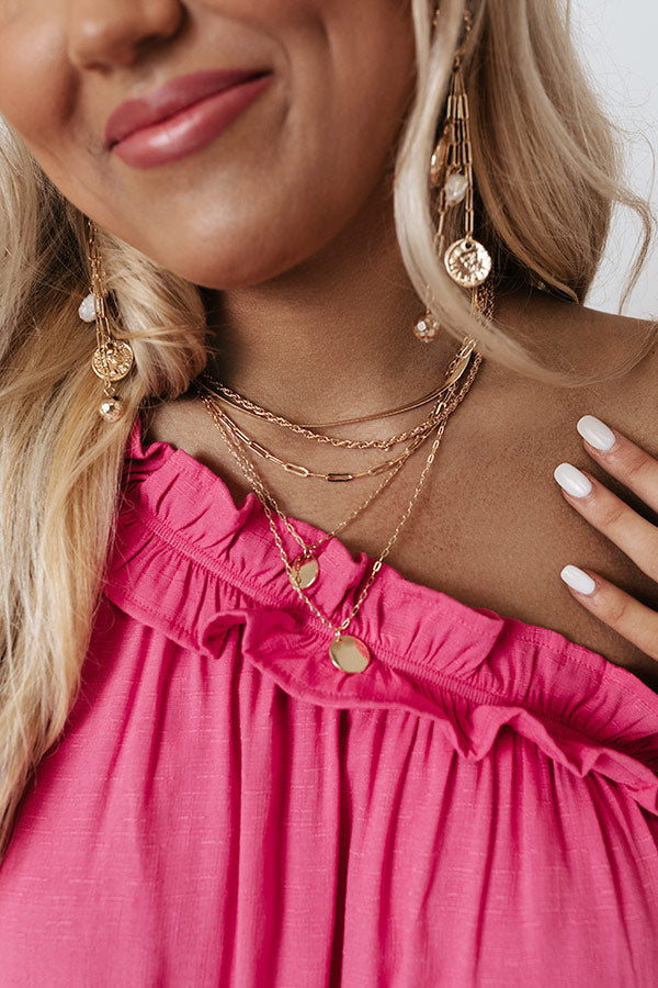 Soho Days Layered Necklace In Gold