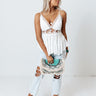 Forgotten Love Lace Trim Tank In White Image - 1