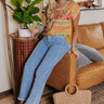 Patio Luxury Embroidered Top In Mustard Image - 1