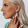 Kendra Scott Mckenna Gold Small Drop Earrings in Matte Iridescent Image - 1