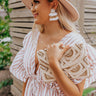 Hibiscus Kisses Earrings In White Image - 1