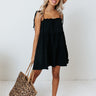 Sunning In Style Shift Dress In Black Image - 1