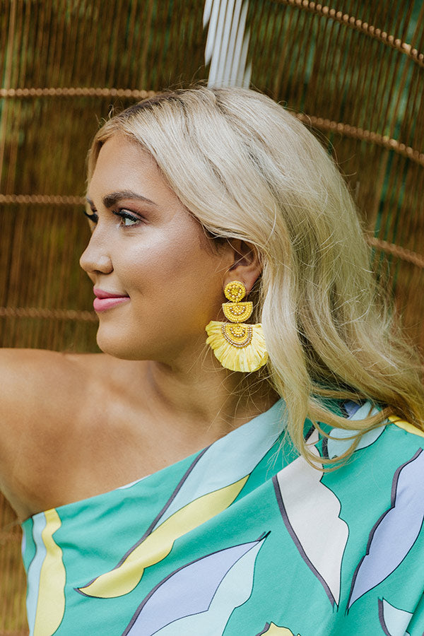Rhode Island Fan Earrings