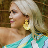 Rhode Island Fan Earrings Image - 1