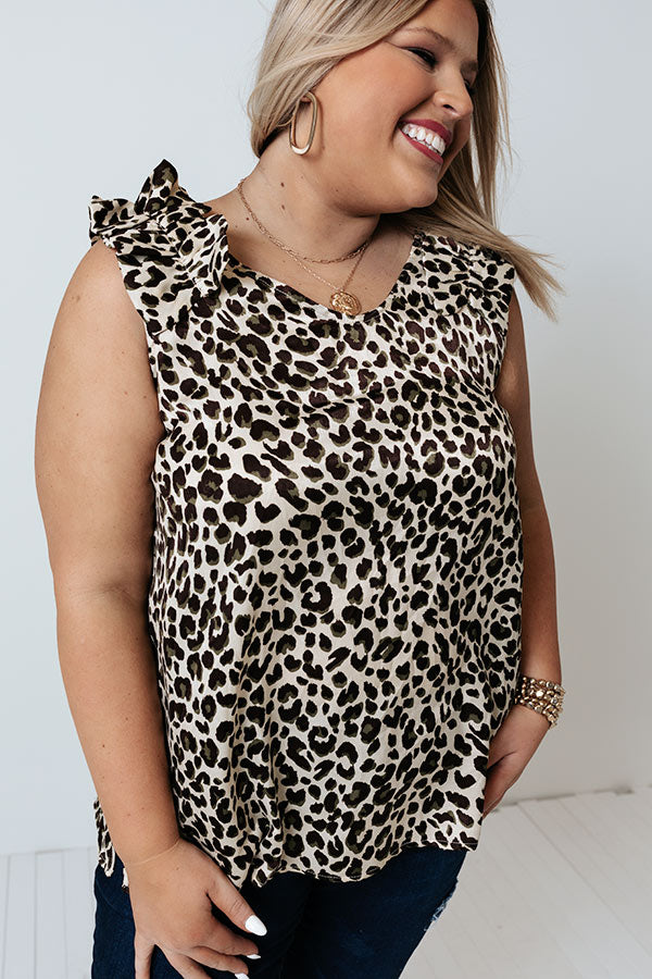 Moving To The City Leopard Shift Top   Curves Image - 3