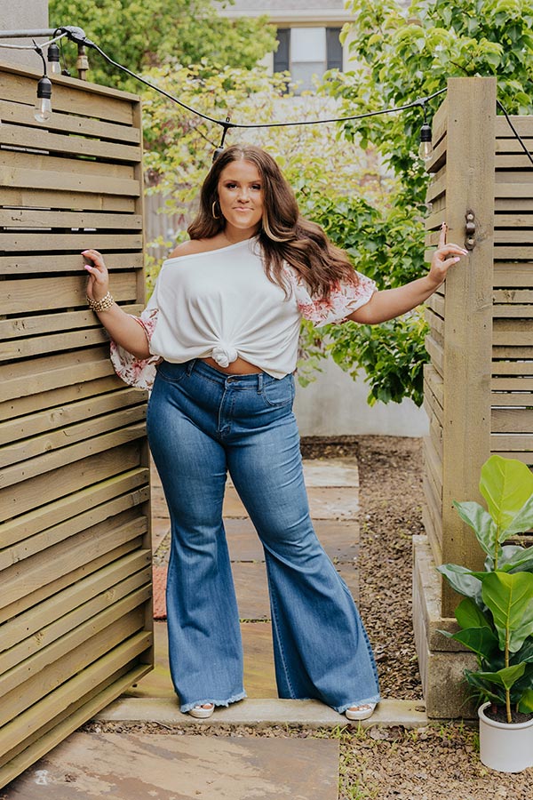 The Garth High Waist Flares Curves