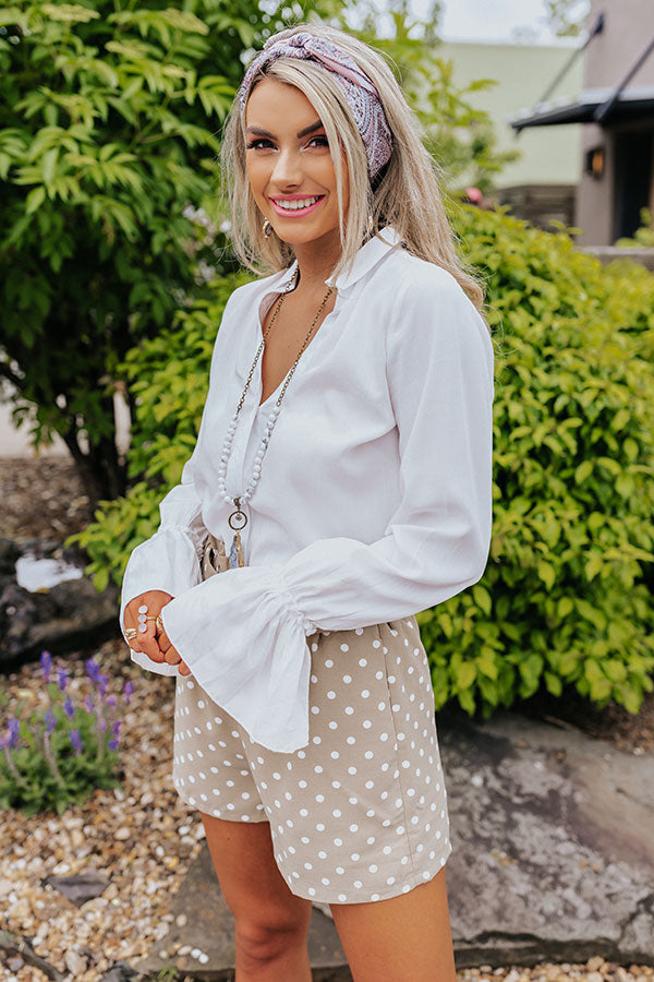 Make Amends Button Up Top In White