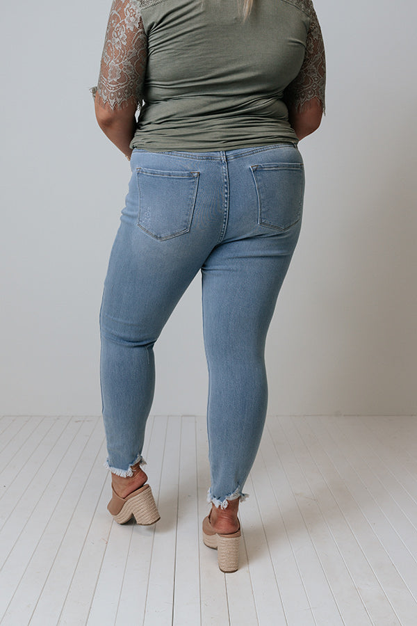 KanCan The Hana High Waist Ankle Skinny In Light Wash Curves Image - 4