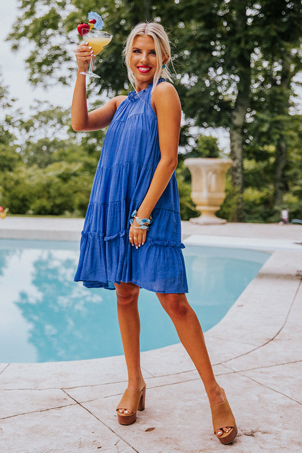 Mark Of True Love Shift Dress In Blue Image - 1