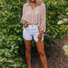 The Banter Midrise Distressed Shorts Image - 1