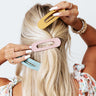 Ready To Succeed Hair Claw Clip Set In Mustard Image - 1
