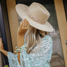 Beloved Beauty Felt Fedora In Beige Image - 1