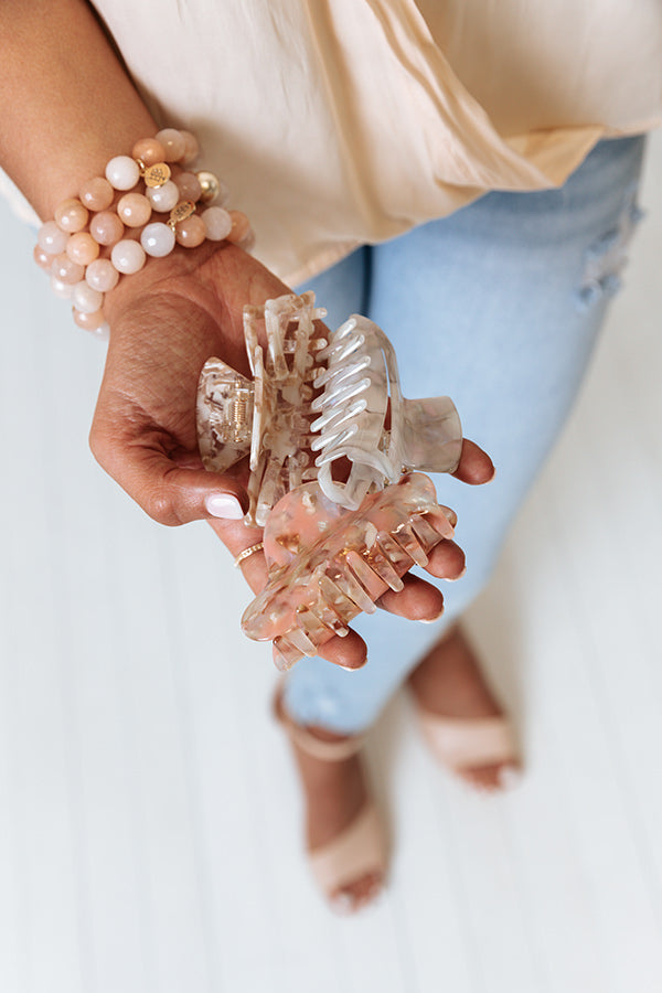 Bring On The Fun Hair Claw Clip Set In Natural