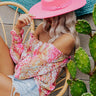 Beloved Beauty Felt Fedora In Hot Pink Image - 1