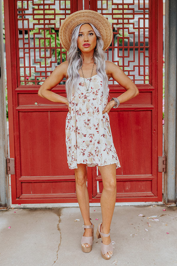 Summer Girls Floral Dress In Light Pink