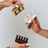 Iced Coffee Life Hair Claw Clip Set in Maroon Image - 1