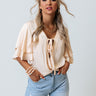 Beauty Editor Front Tie Top Image - 1