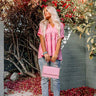 Simply Gorgeous Satin Babydoll Top In Pink Image - 1