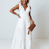 Sweet Muse Linen Maxi In Ivory Image - 1