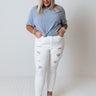 The Massie Midrise Distressed Skinny Curves Image - 1