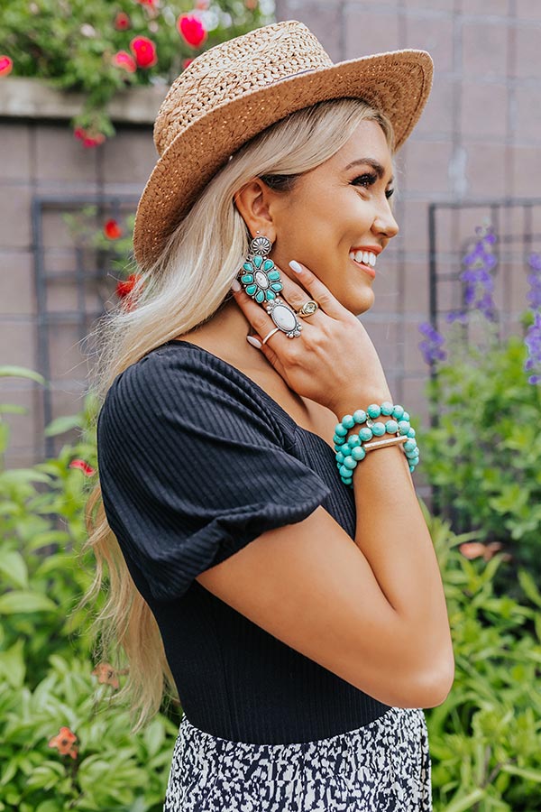 Finest Wine Turquoise Earrings