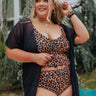 New Shores Midrise Reversible Bikini Bottoms in Leopard Print Curves Image - 1